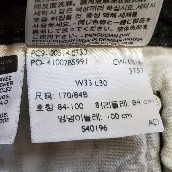 Levi's 514 Straight Fit Jeans Black 33" Waist - Picture 9 of 10